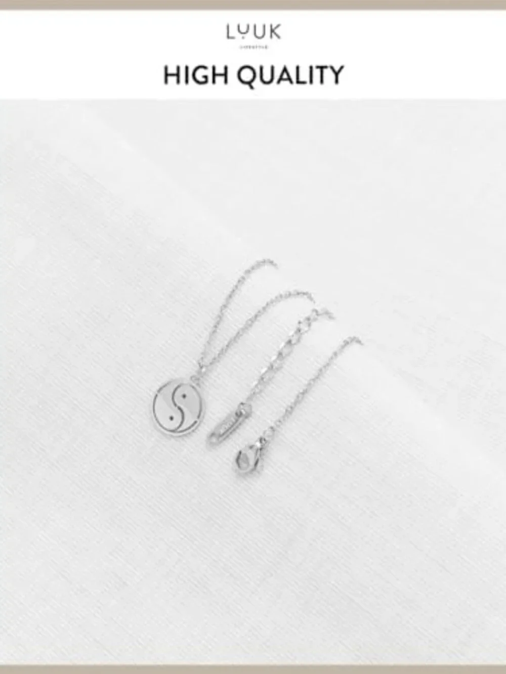 Chic Stainless Steel Charm Necklaces in Silver, Gold & Rose Gold - Cute Jewelry